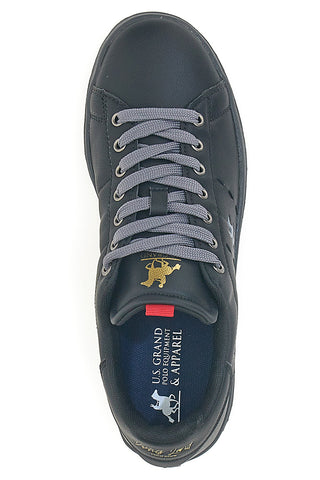 Sneakers Nere con Lacci e Logo Grigi U.S. POLO CLUB BOUGIE LTX