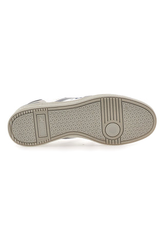 Weiße und beige Sneakers mit grünen Details U.S.G.POLO WOODY LTX