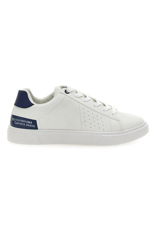 Weiße Sneakers mit blauen Details CARRERA CAM27104