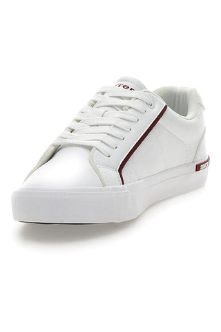Weiße Sneakers mit roten Details CARRERA CAM64303P