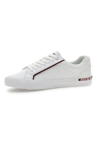 Weiße Sneakers mit roten Details CARRERA CAM64303P