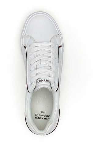 Weiße Sneakers mit roten Details CARRERA CAM64303P