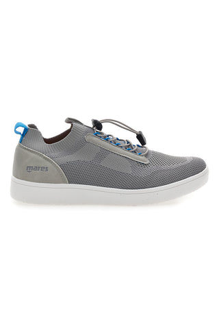 Graue Sneakers mit Mesh-Obermaterial und elastischen Schnürsenkeln MARES MRS23307F