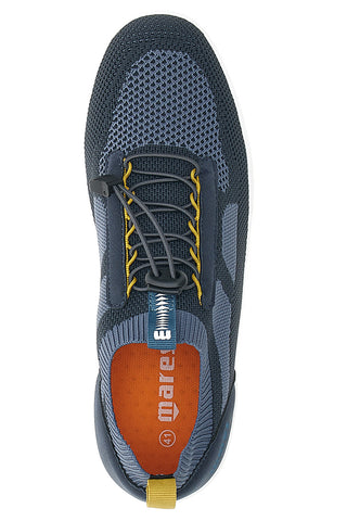 Blaue Sneakers mit Mesh-Obermaterial und elastischen Schnürsenkeln MARES MRS23307F