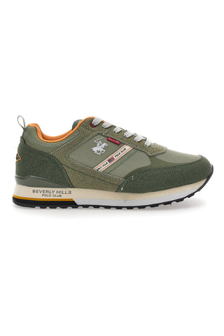 Grüne Schnürschuhe mit Mesh-Obermaterial BEVERLY HILLS POLO CLUB BHM513100