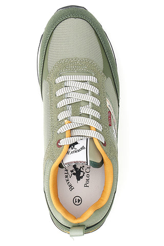 Grüne Schnürschuhe mit Mesh-Obermaterial BEVERLY HILLS POLO CLUB BHM513100