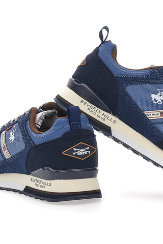 Sneakers Beverly Mix aus blauem Mesh-Obermaterial BEVERLY HILLS POLO CLUB