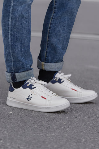 Stringate Bianche con Dettagli Blu BEVERLY HILLS POLO CLUB BHM514010