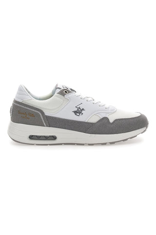 Weiße und graue Schnürschuhe mit Schnürung BEVERLY HILLS POLO CLUB BHM517001