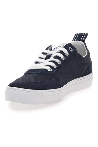 Blaue Canvas-Sneaker mit weißer Sohle Gas 514005