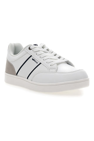 Weiße Sneaker mit grauen und schwarzen Details Gas Hamburg Ltx