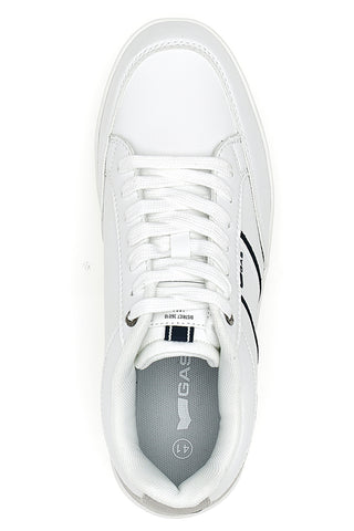 Weiße Sneaker mit grauen und schwarzen Details Gas Hamburg Ltx