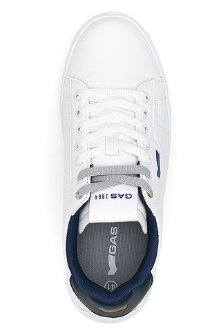 Sneakers bianco blu in materiale sintetico Gas 414185