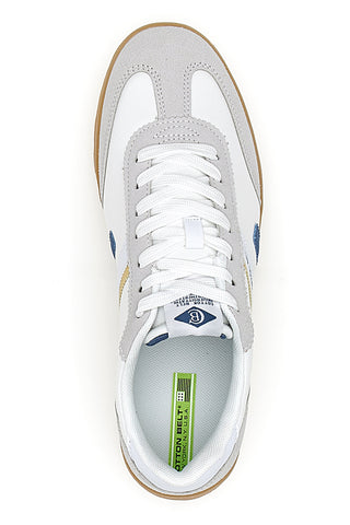 Sneakers Bianche Con Lacci Cotton Belt Leopard