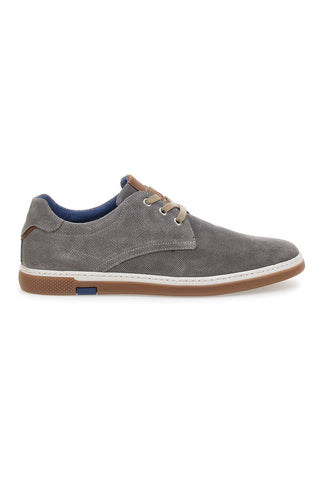 Militärgraue Schnürschuhe mit perforiertem Lederobermaterial PITTARELLO ECO 200012