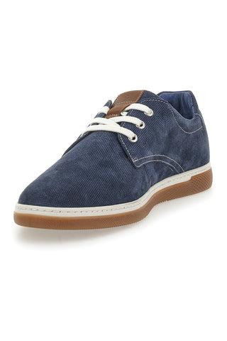 Scarpe Stringate Blu con Tomaia Traforata in Pelle PITTARELLO ECO 200012