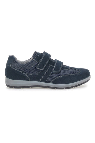 Scarpe Stringate Blu in Vera Pelle Made In Italy Imac 751571760109