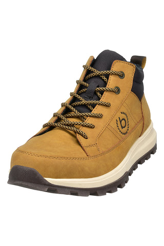 Scarponcini color cuoio in materie sintetiche con suola trekking Bugatti 325ANP305069