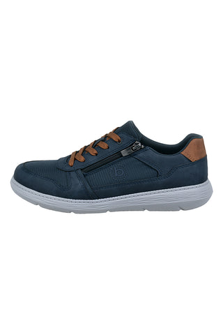 Bugatti blaue Sneakers mit seitlichem Reißverschluss 334AFU045050
