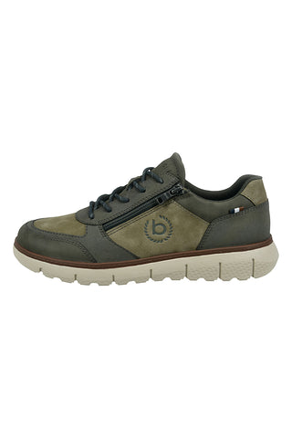 Bugatti 335ATN025050 grüne Synthetikschuhe mit seitlichem Reißverschluss