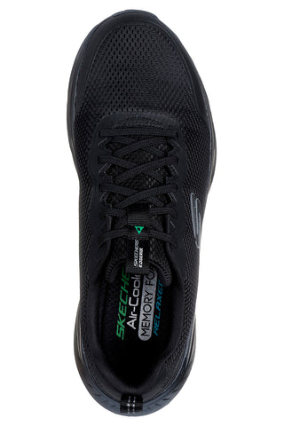 Skechers Edgeride Rekze – Schwarze Mesh-Sneaker mit Memory-Schaum