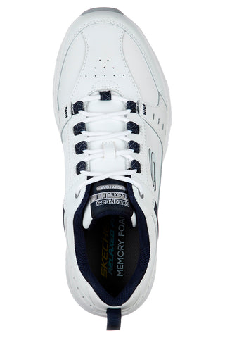 Skechers – Oak Canyon Redwick – Wanderschuhe aus Memory-Schaum in Weiß und Blau