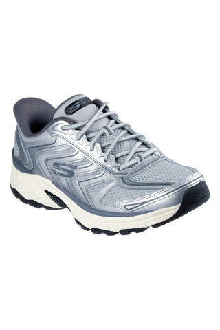 Graue Mesh-Sneaker mit Memory Foam Skechers Stamina Sport
