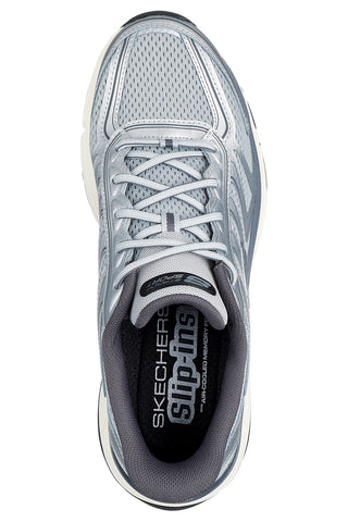 Graue Mesh-Sneaker mit Memory Foam Skechers Stamina Sport