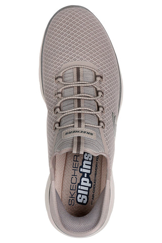 Skechers Summits High Range – Slip-In-Sneaker aus veganem Memory-Schaum in Taupe