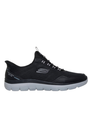 Skechers Summits Top Rate – Vegane Slipper mit Polsterung in Schwarz