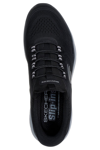Skechers Summits Top Rate – Vegane Slipper mit Polsterung in Schwarz