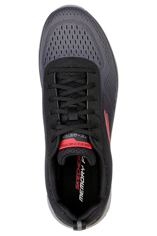 Skechers Track Ripkent – Leichte Sportschuhe aus Memory-Schaum in Schwarz