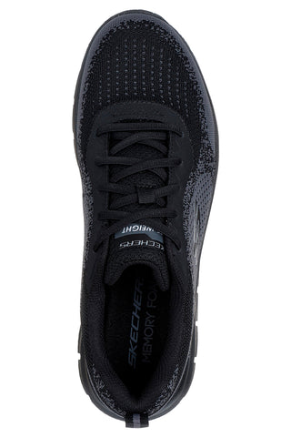 Skechers Track Glendor – leichte schwarze Mesh-Sneaker