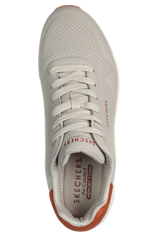 Skechers Uno Suited On Air – Graue Sneakers mit luftgekühltem Memory Foam und gepolsterter Sohle