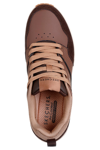 Skechers – Uno Retro One Airbag – Sneaker aus braunem Leder und Wildleder