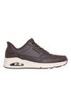 Sneakers marroni con tomaia in duraleather e Slip-ins Skechers Uno Banksia Luxe
