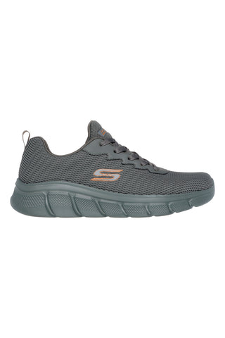 Sneakers grigie in tessuto knit con Memory Foam Skechers Bobs B Flex Chill Edge