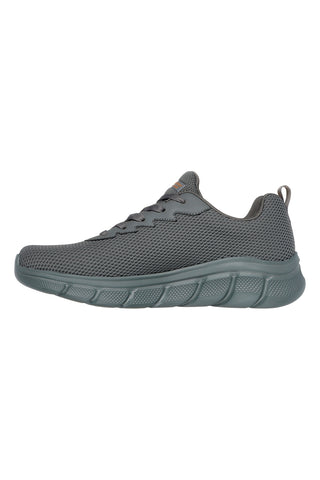 Graue Sneakers aus Strickstoff mit Memory Foam Skechers Bobs B Flex Chill Edge