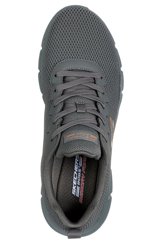 Graue Sneakers aus Strickstoff mit Memory Foam Skechers Bobs B Flex Chill Edge