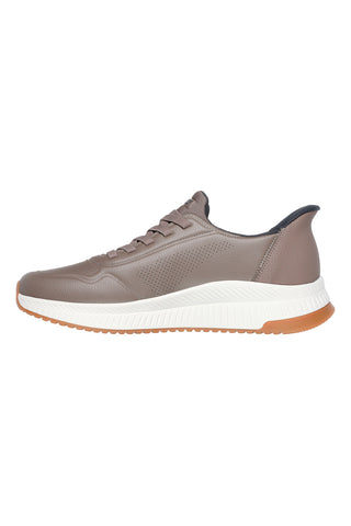 Sneakers taupe in simil pelle con Memory Foam Skechers Bobs Squad 4 Direct Step