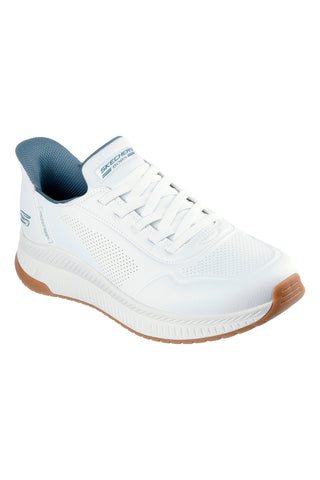 Sneakers bianche slip-ins Memory Foam BOBS Squad 4 Direct Step Skechers