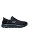 Skechers GO WALK FLEX SMOOTH MOTION – flexible schwarze Slip-On-Sneaker