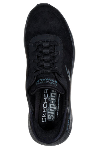 Skechers GO WALK FLEX SMOOTH MOTION – flexible schwarze Slip-On-Sneaker