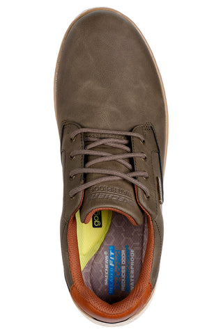 Grüne wasserdichte Ledersneaker „Garlan Pryor“ von Skechers