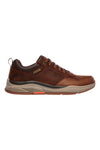 Scarpe casual marroni waterproof in pelle Skechers BENAGO HOMBRE