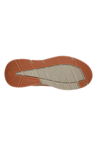 Scarpe casual marroni waterproof in pelle Skechers BENAGO HOMBRE