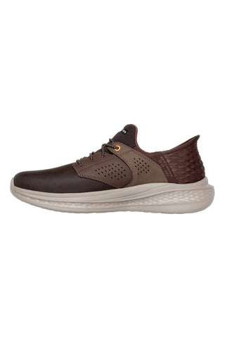 Sneakers marroni con supporto Goga Mat e calzata Slip-ins Skechers Slade Macklin