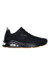 Schwarze Sneaker mit Skech-Air-Sohle, Skechers Tres-Air Uno Casairal