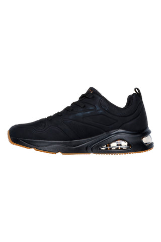 Schwarze Sneaker mit Skech-Air-Sohle, Skechers Tres-Air Uno Casairal