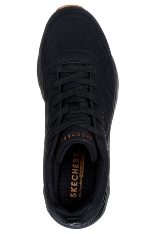 Schwarze Sneaker mit Skech-Air-Sohle, Skechers Tres-Air Uno Casairal